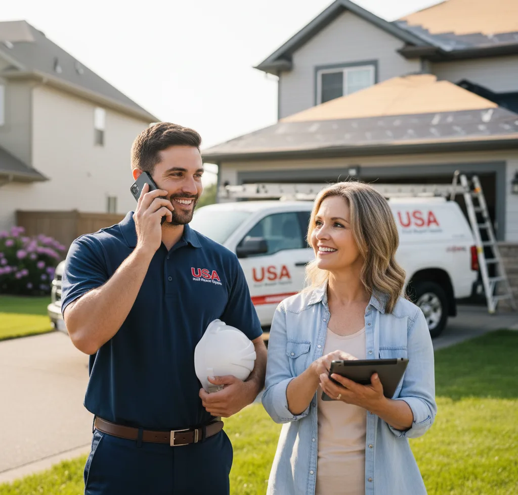 USA Roof Repair Experts customer support in Two Rivers